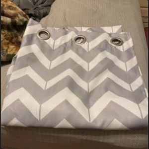 Chevron floor-length curtains (4 panels)